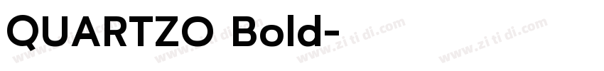 QUARTZO Bold字体转换